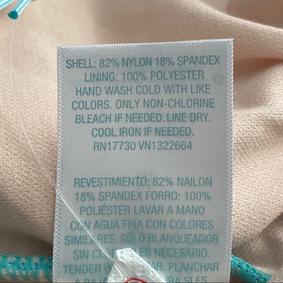 Women's Criss Cross Back 1pc Swimsuit Tropical - Picture 8 of 11